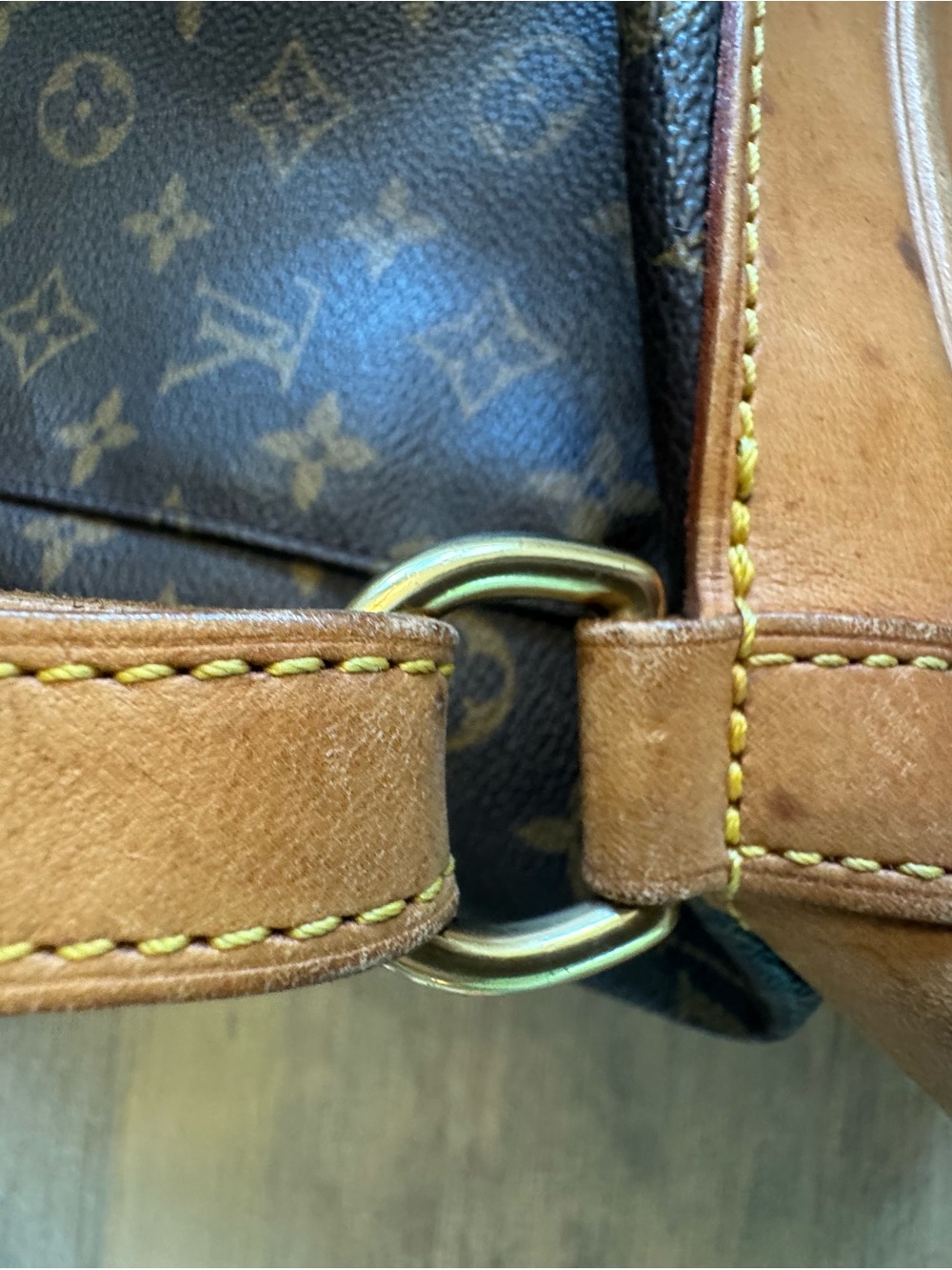 Vintage Louis Vuitton Monogram Montsouris GM Backpack-Auth. LV Drawstring- COA - Picture 11 of 16